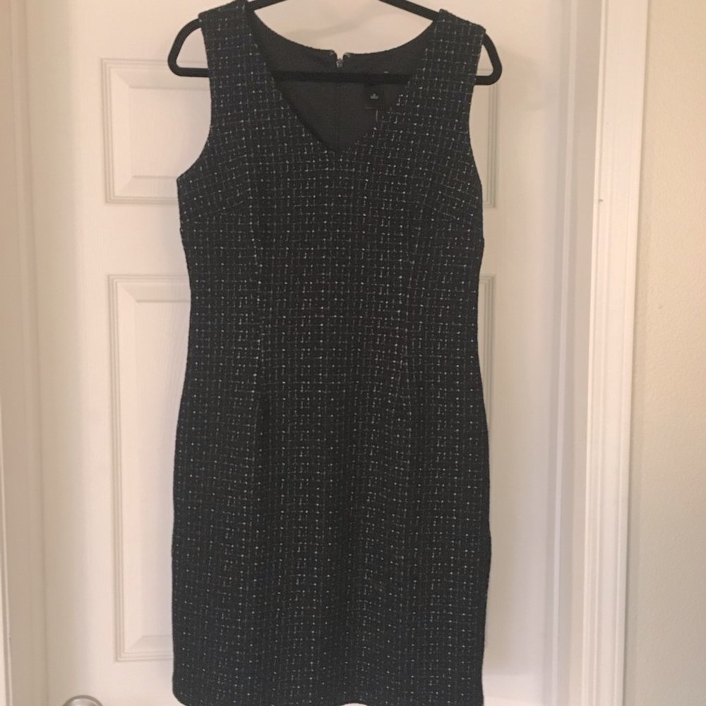 Ann Taylor Factory NWT black & white sheath dress Size 6